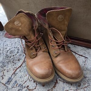 Timberland Womes Tan Leather Boots